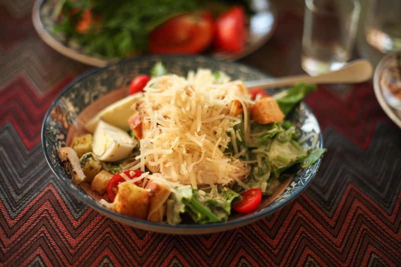 Fresh Caesar salad at Mod Pizza